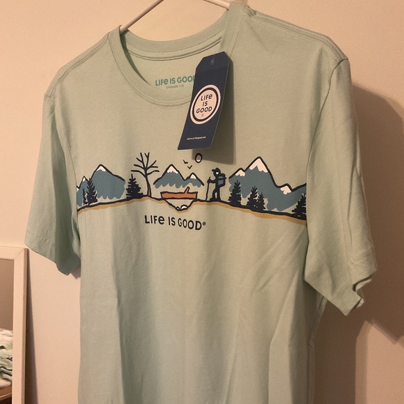 LIFE IS GOOD CRUSHER LITE TEE LARGE NWT - Picture 1 of 2